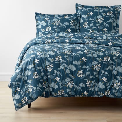 Company Cotton™ Brooke Floral Percale Comforter - Blue Multi