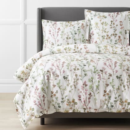 Legends Hotel™ Watercolor Flowers Wrinkle-Free Sateen Duvet Cover