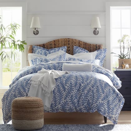 Legends Luxury™ Lola's Fern Sateen Pillowcases - Blue