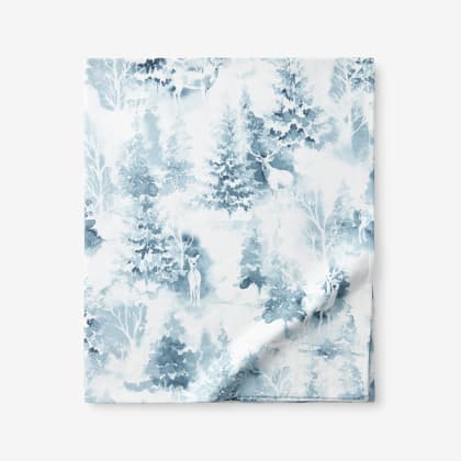 Legends Hotel™ First Snow Velvet Flannel Flat Sheet
