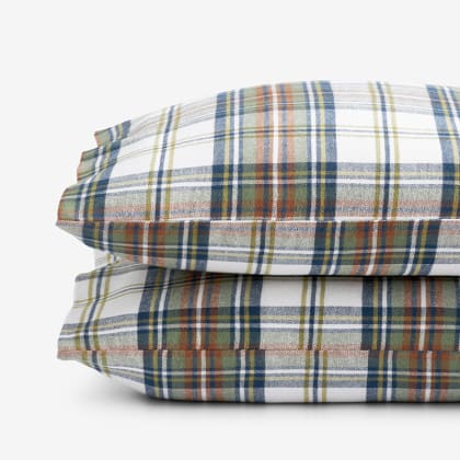 Legends Hotel™ Charles Plaid Velvet Flannel Pillowcases