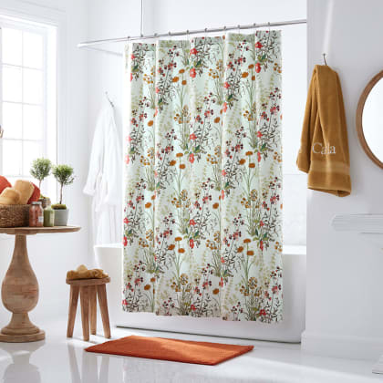 Legends Hotel™ Jardin Wrinkle-Free Sateen Shower Curtain - Green Multi