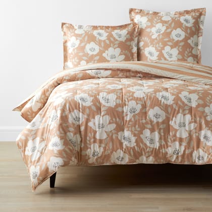 Company Cotton™ Ava Percale Comforter - Floral Clay