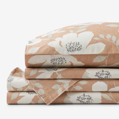 Company Cotton™ Ava Percale Sheet Set - Floral Clay