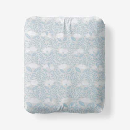Company Cotton™ Ava Percale Fitted Sheet - Vine Blue