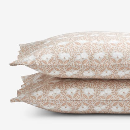 Company Cotton™ Ava Percale Pillowcases - Vine Clay
