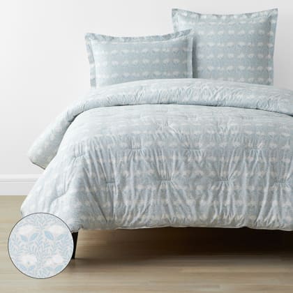 Company Cotton™ Ava Percale Comforter - Vine Blue