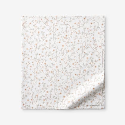 Company Cotton™ Ava Percale Flat Sheet - Ditsy Floral Clay