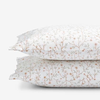 Company Cotton™ Ava Percale Pillowcases - Ditsy Floral Clay