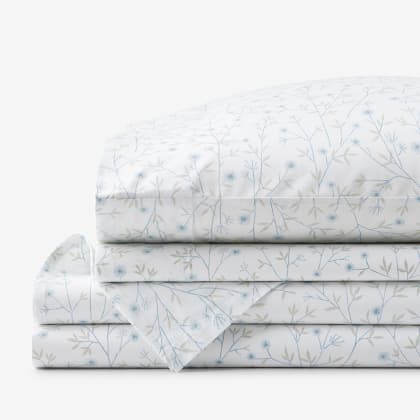 Company Cotton™ Ava Percale Sheet Set - Ditsy Floral Blue
