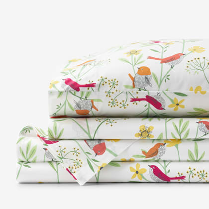 Company Cotton™ Playful Birds Percale Sheet Set