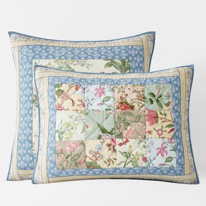 Bloom Handcrafted Patchwork Quilted Sham