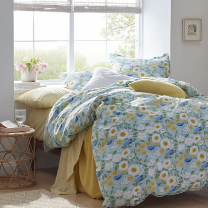 Company Organic Cotton™ Myla Floral Percale Duvet Cover