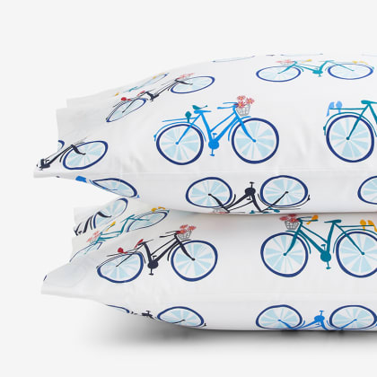 Company Cotton™ Bicycle Percale Pillowcases
