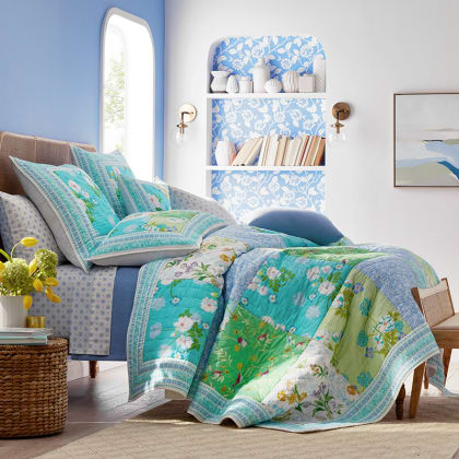 Sunshine Handcrafted Patchwork Quilted Sham