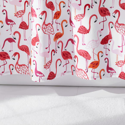 Company Cotton™ Pink Flamingo Percale Shower Curtain