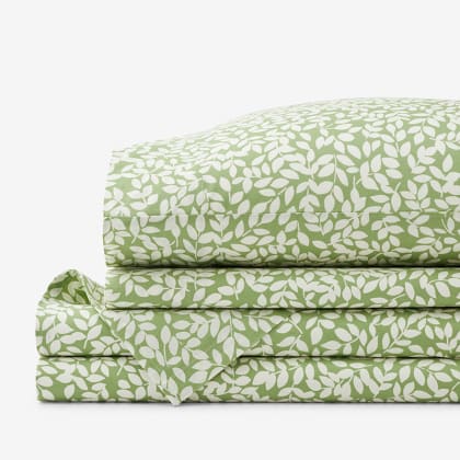 Company Cotton™ Remi Floral, Leaf & Ditsy Floral Percale Sheet Set  - Leaf Green