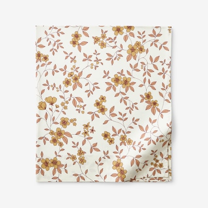 Company Cotton™ Remi Floral, Leaf & Ditsy Floral Percale Flat Sheet  - Ditsy Floral Rust