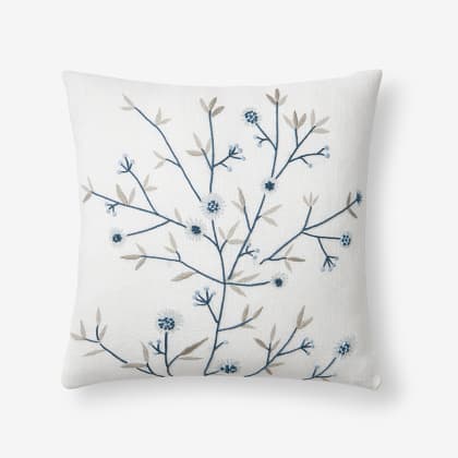 Ava Pillow Cover - Ditsy Floral Blue