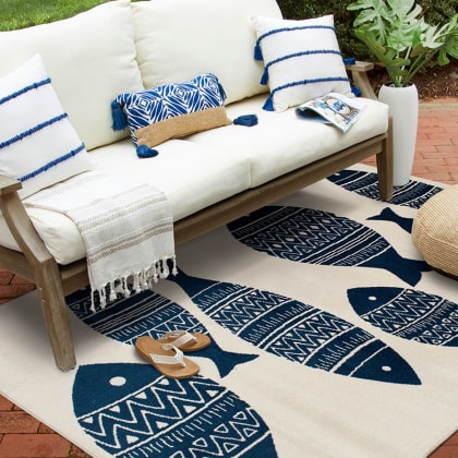 Indoor Outdoor Rugs Mats, Coordinating Outdoor Rugs And Pillows