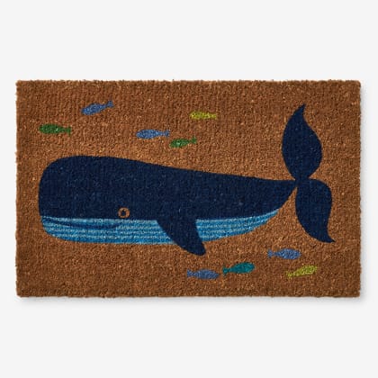 Summer Coir Door Mat - Whale