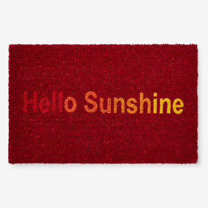 Summer Coir Door Mat - Hello Sunshine