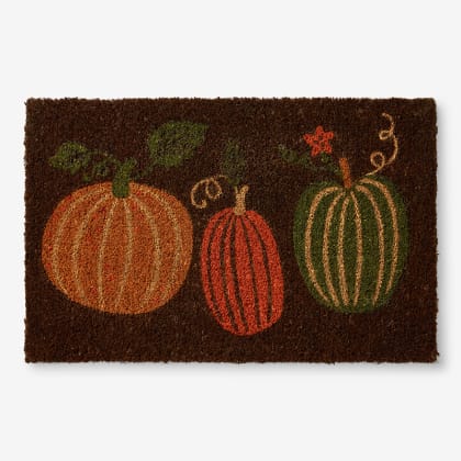 Autumn Coir Door Mat  - Pumpkin