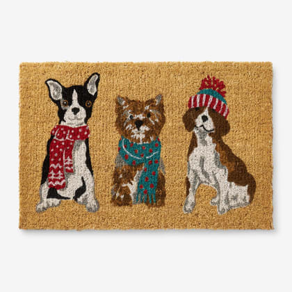 Holiday Coir Door Mat  - Dogs