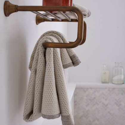 Cotton and Linen Texture Bath Towel
