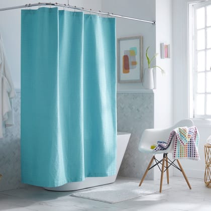 Fabric Shower Curtains And Hardware, Beige Blue Green Shower Curtain Liner