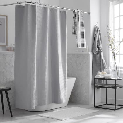 Company Cotton™ Shower Curtain - Silver