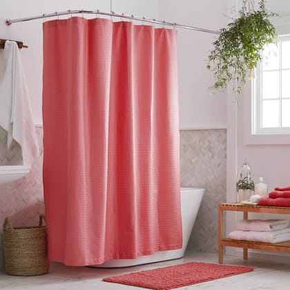 Company Cotton™ Shower Curtain - Coral