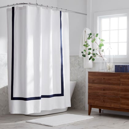 Hotel Shower Curtain - Navy