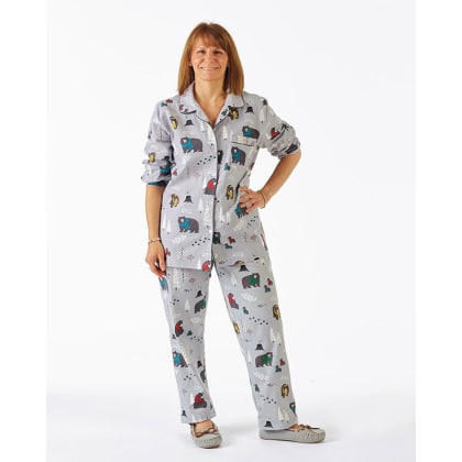Company Cotton™ Family Flannel Womens Pajama Set - Bear