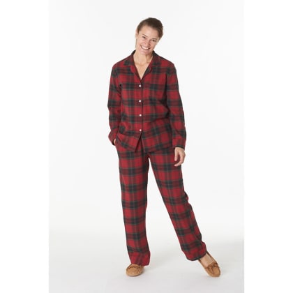Company Cotton™ Family Flannel Womens Pajama Set - Red Plaid