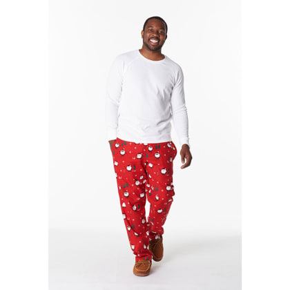 Company Cotton™ Family Flannel Mens Pajama Set - Santa