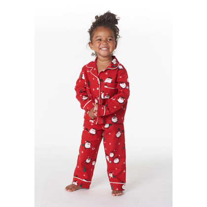 Company Cotton™ Family Flannel Kids’ Pajama Set - Santa