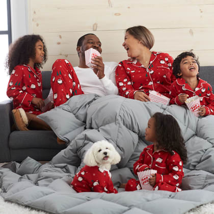 Company Cotton™ Family Flannel Girls’ Sleepshirt - Santa