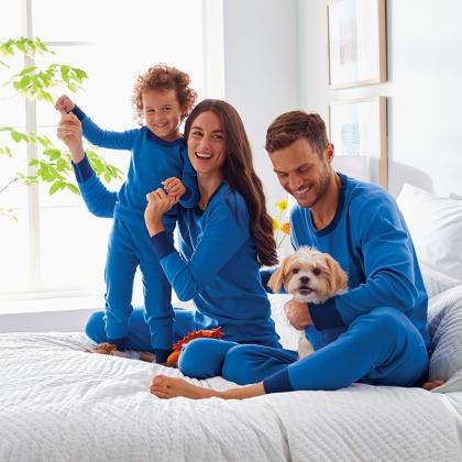 Company Organic Cotton™ Matching Family Kids’ Pajama Set - Bright Blue