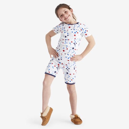 Company Organic Cotton™ Matching Family Pajamas: Kids Shorts Set - Star