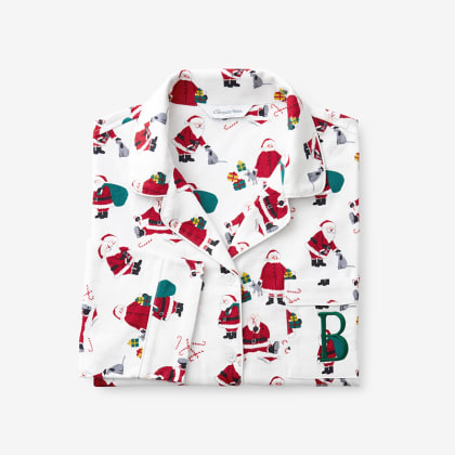Company Cotton™ Family Flannel Womens Classic Pajama Set - Santa & Mrs Claus