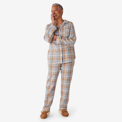 Company Cotton™ Family Flannel Womens Classic Pajama Set