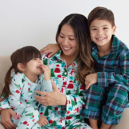 Company Cotton™ Family Flannel Womens Classic Pajama Set - Holiday Snowman