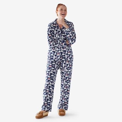 Company Cotton™ Family Flannel Womens Classic Pajama Set - Winter Bears
