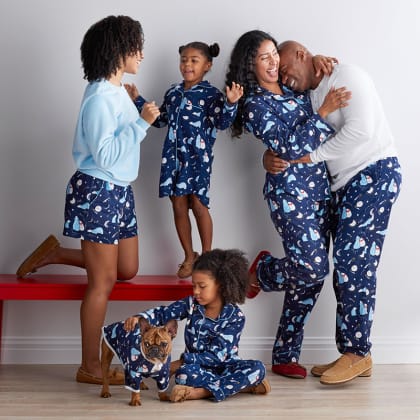 Company Cotton™ Family Flannel Womens Shorts Set - Star Gazing Bears