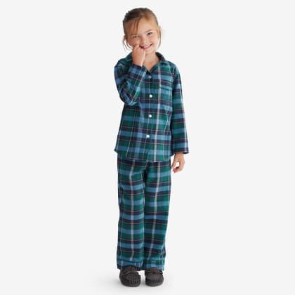 Company Cotton™ Family Flannel Kids’ Classic Pajama Set - Chalet Plaid