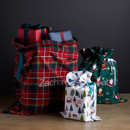 Company Cotton™ Flannel Santa Gift Bag