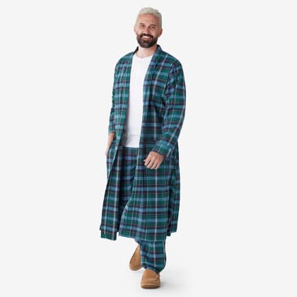 Company Cotton™ Family Flannel Mens Robe - Chalet Plaid