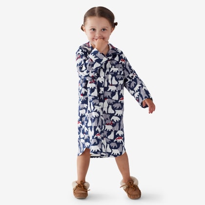 Company Cotton™ Family Flannel Girls’ Nightshirt - Winter Bears