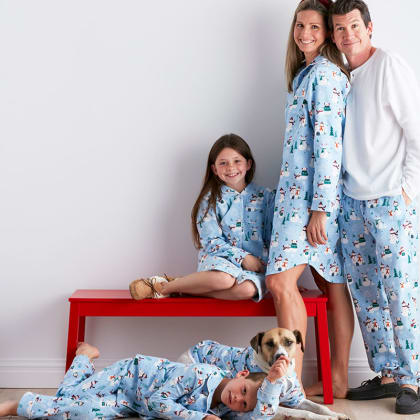 Company Cotton™ Family Flannel Womens Nightshirt - Happy Snowman